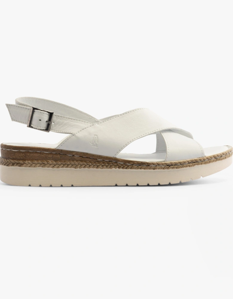 SAPHIRA Womens Slingback Sandals White