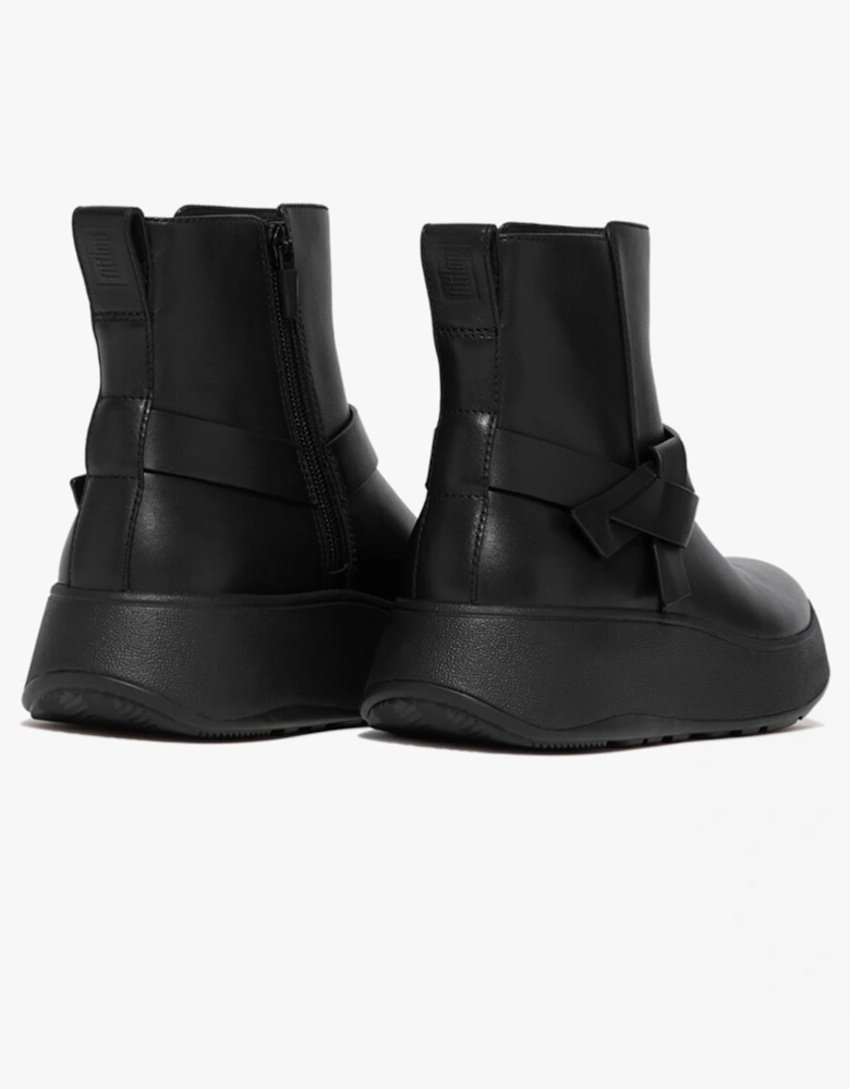 F-MODE FOLDED-KNOT Womens Chelsea Boots Black