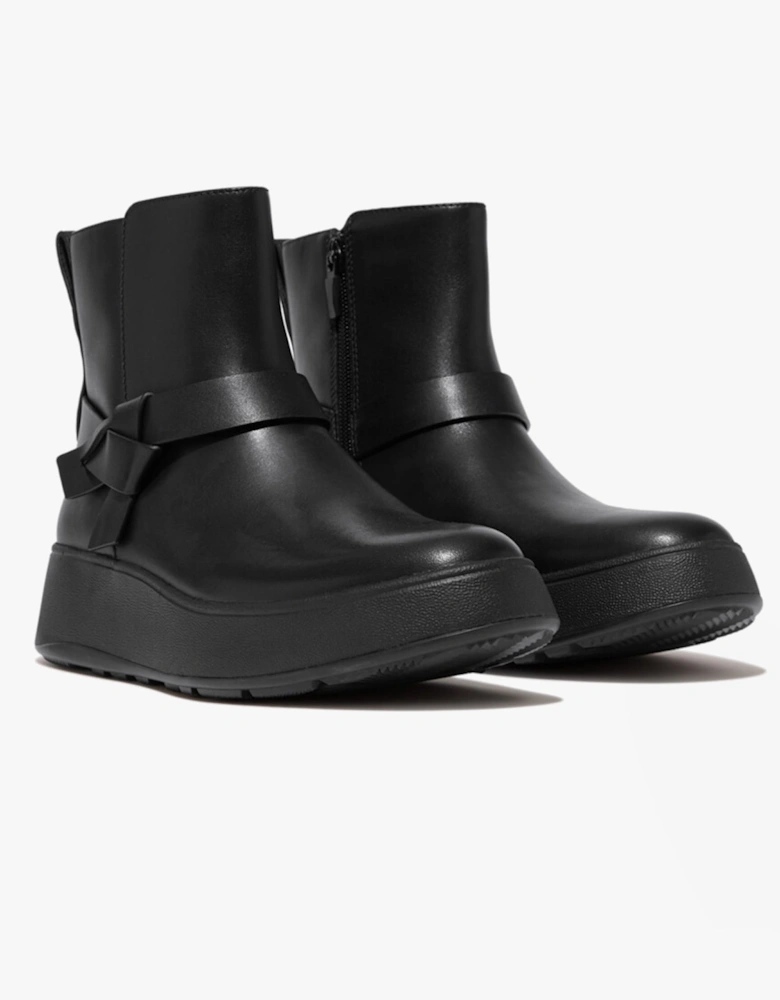 F-MODE FOLDED-KNOT Womens Chelsea Boots Black