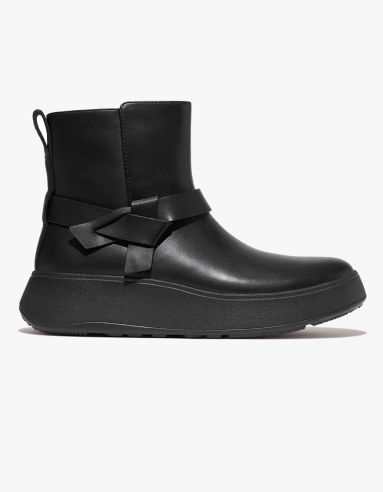 F-MODE FOLDED-KNOT Womens Chelsea Boots Black