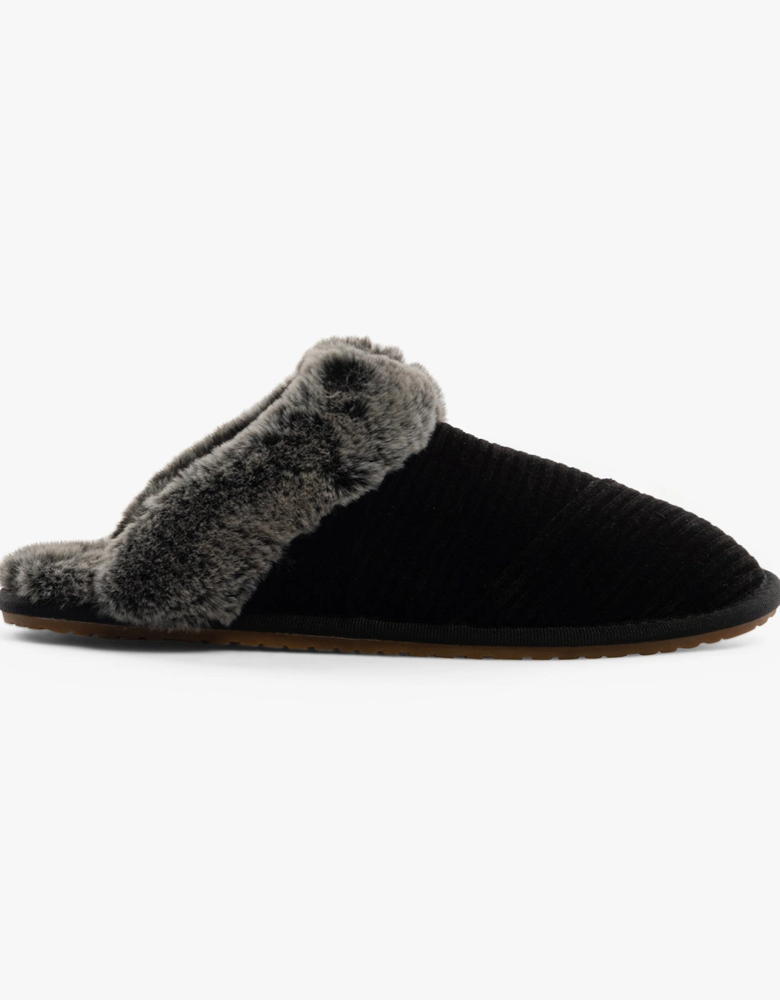 VALERIE Womens Slippers Black, 7 of 6