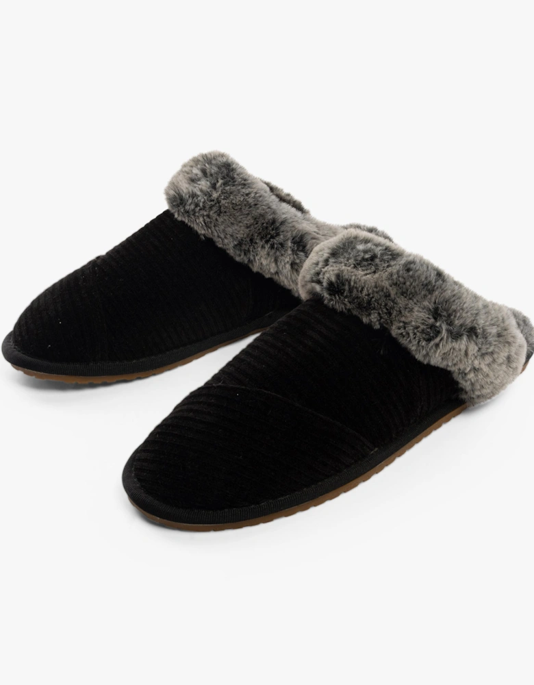 VALERIE Womens Slippers Black