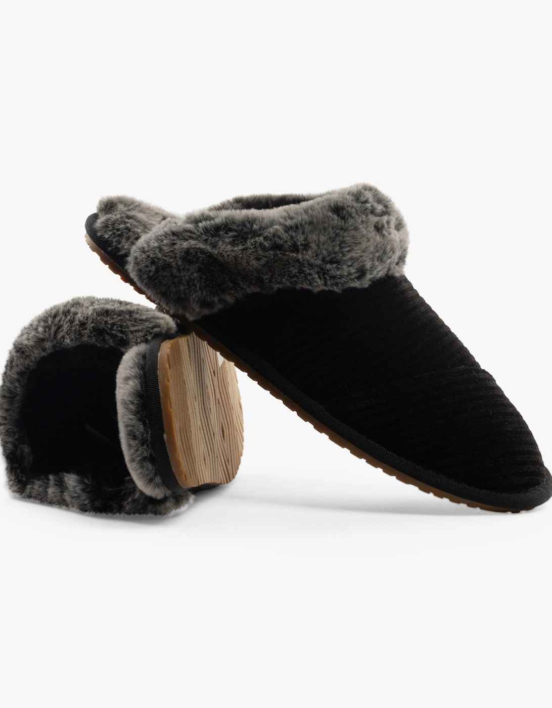 VALERIE Womens Slippers Black