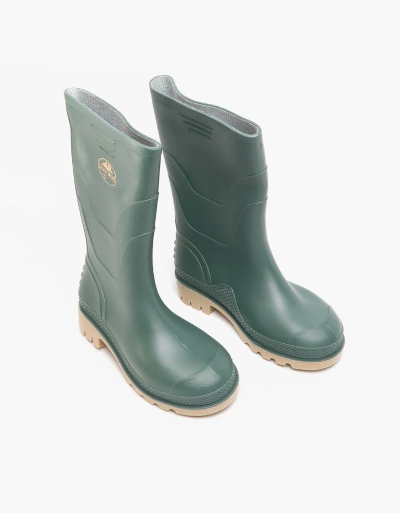 Stormwells SPLASH Kids Junior PVC Wellington Boots Green