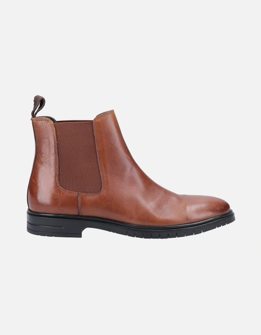 SAWYER Mens Leather Chelsea Boots Brown, 5 of 4