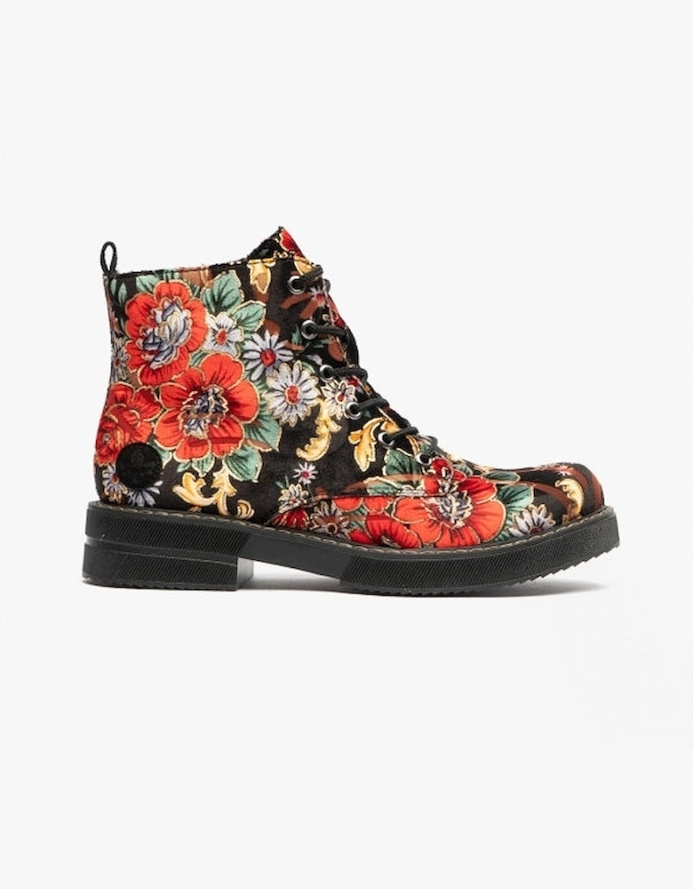 72010-90 Womens Ankle Boots Black/Multi