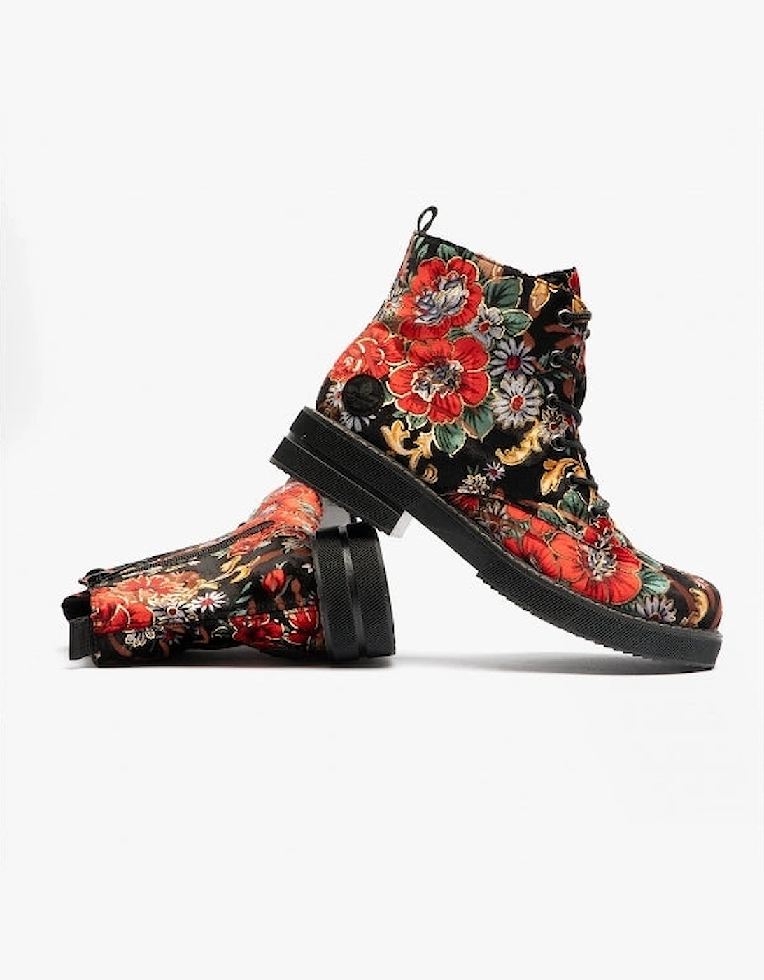 72010-90 Womens Ankle Boots Black/Multi