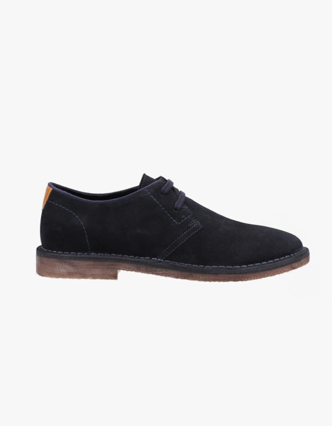 Hush Puppies Men's Blue Scout Suede Leather Derby Shoes Navy - Size: 6