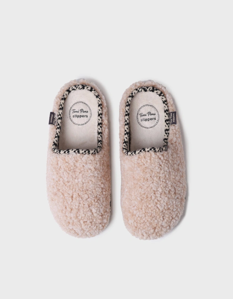 DARLA-SB Womens Slippers Beige