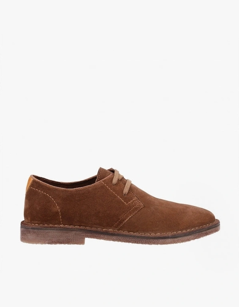 SCOUT Mens Suede Leather Derby Shoes Tan