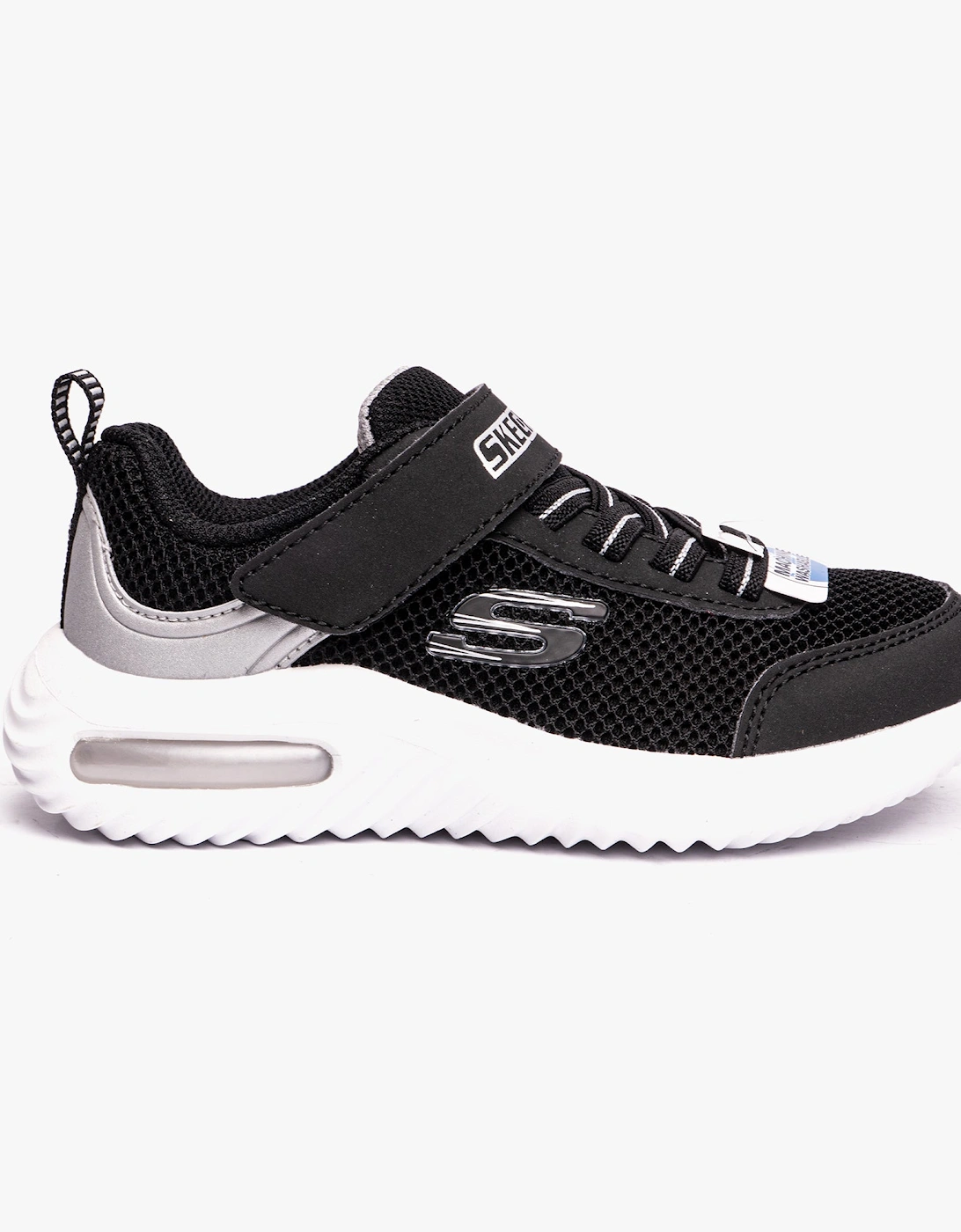 403748L/BKSL BOUNDER-TECH Boys Trainers Black/Silver, 7 of 6