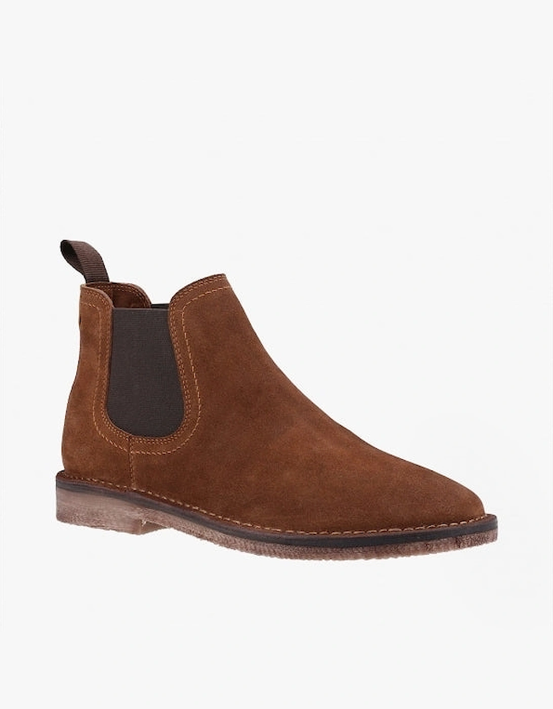 SHAUN Mens Suede Chelsea Boots Tan