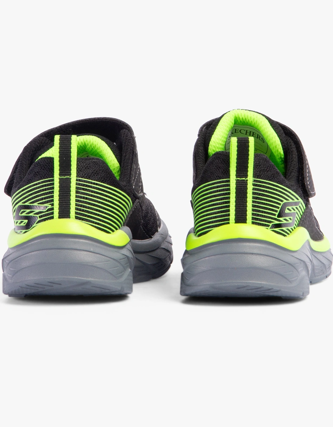 403718L/BKLM BOUNDLESS Boys Trainers Black/Lime