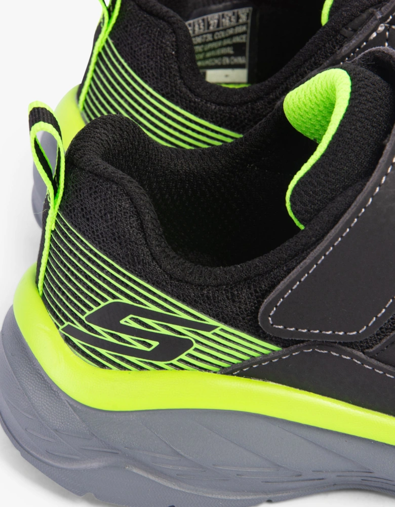 403718L/BKLM BOUNDLESS Boys Trainers Black/Lime