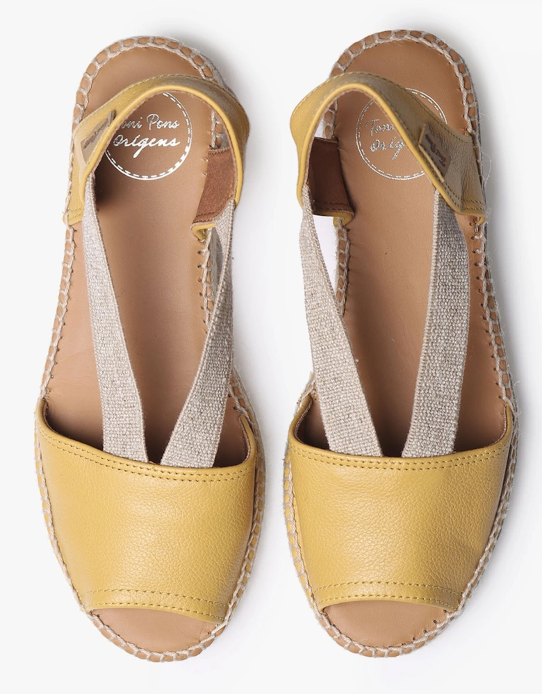 ETNA Womens Espadrille Sandals Ochre