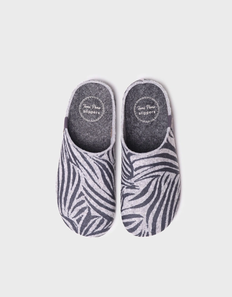 MAUI-NM Womens Slippers Zebra