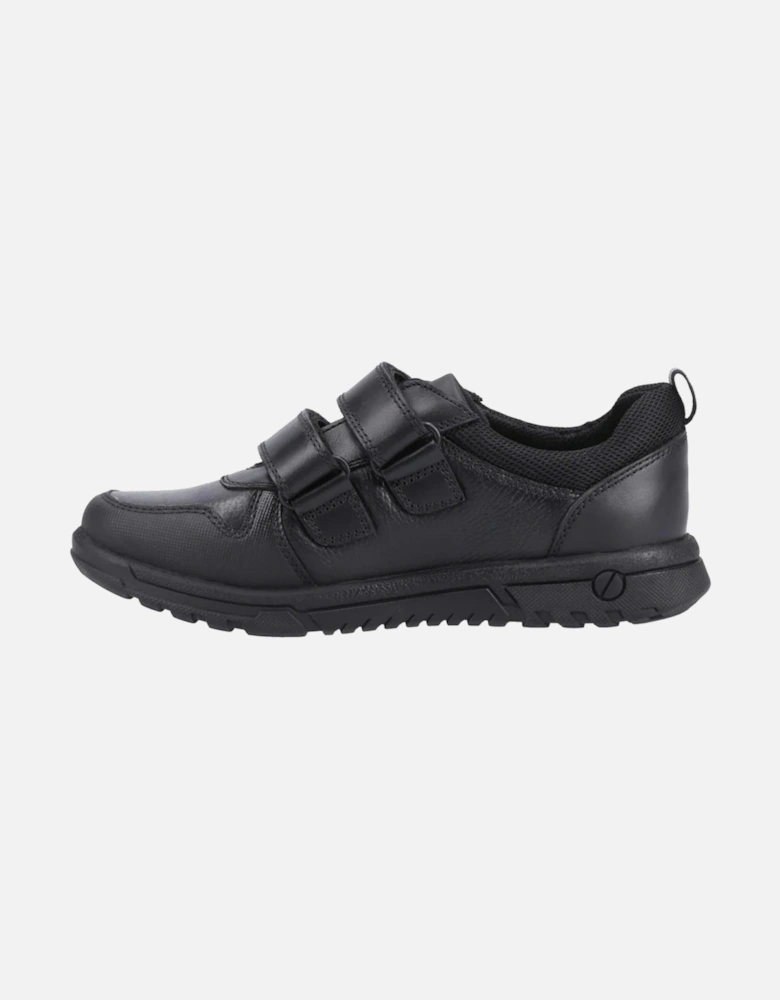 SPENCER Boys Leather School Shoes Black