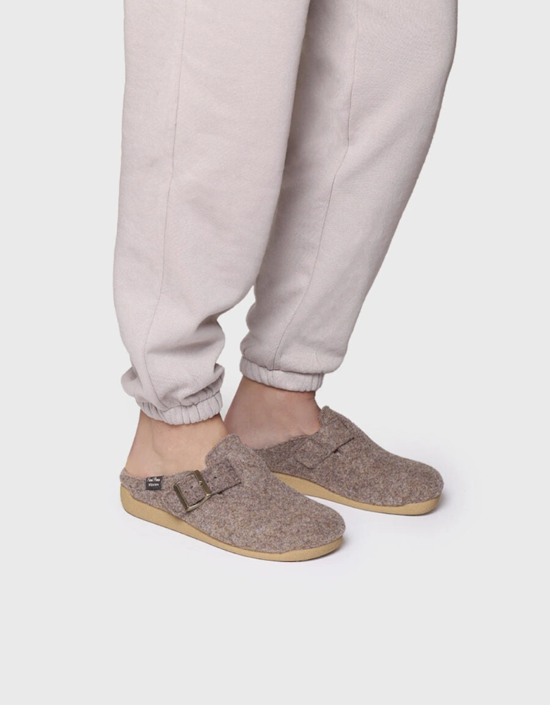 MIMA-FP Womens Slippers Taupe