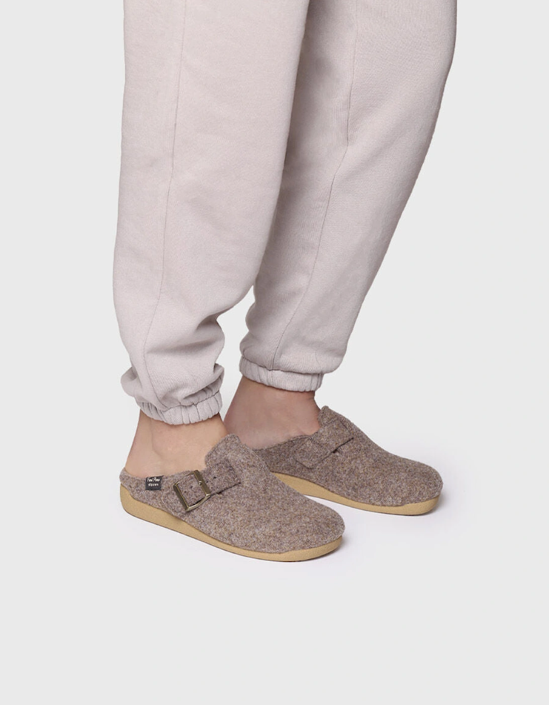 MIMA-FP Womens Slippers Taupe