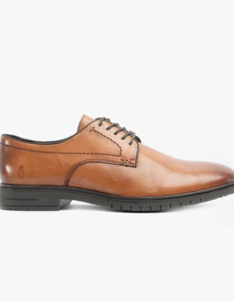 STERLING Mens Leather Derby Shoes Tan