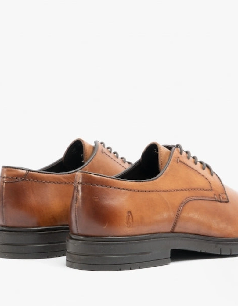 STERLING Mens Leather Derby Shoes Tan