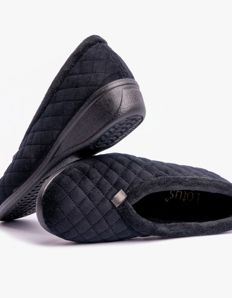 EADIE Womens Slippers Black