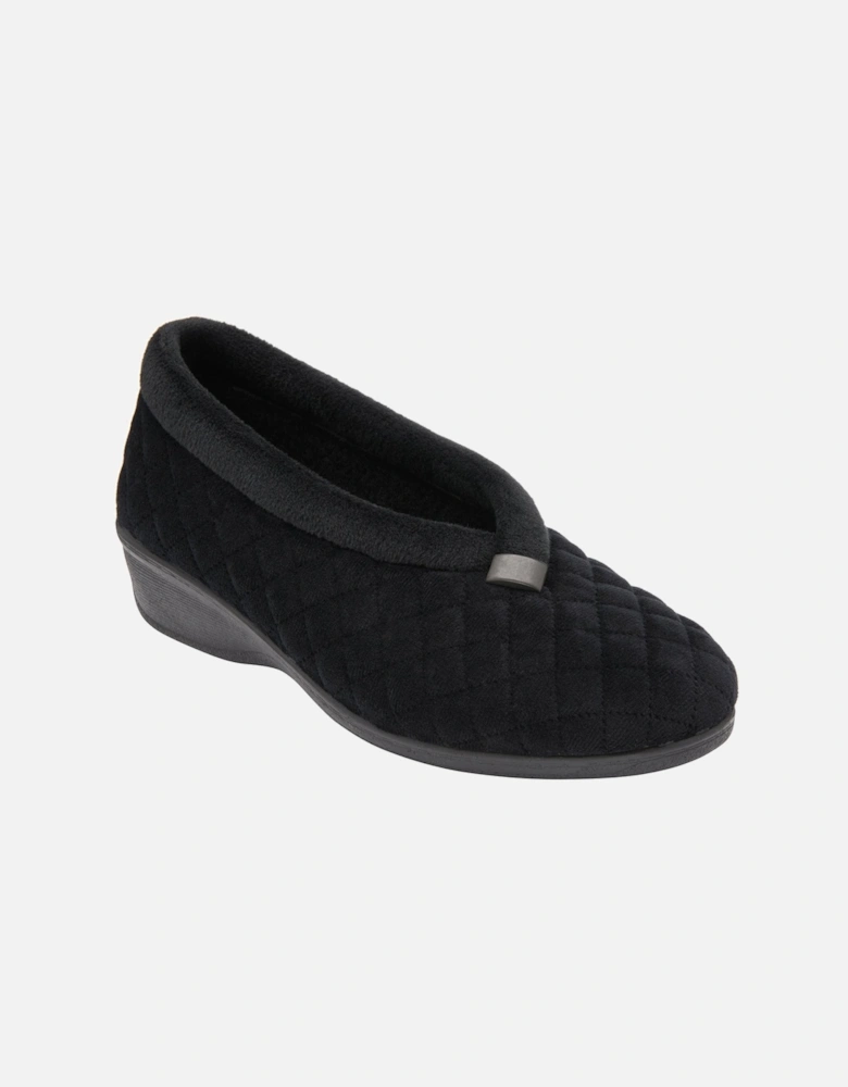 EADIE Womens Slippers Black