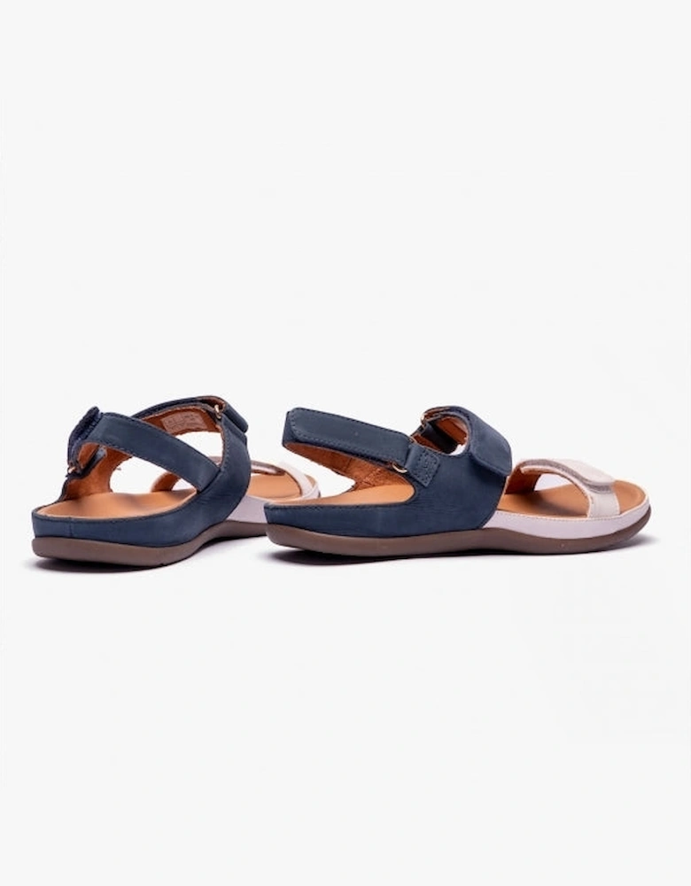 KONA Womens Touch Fasten Sandals Navy/Marshmallow