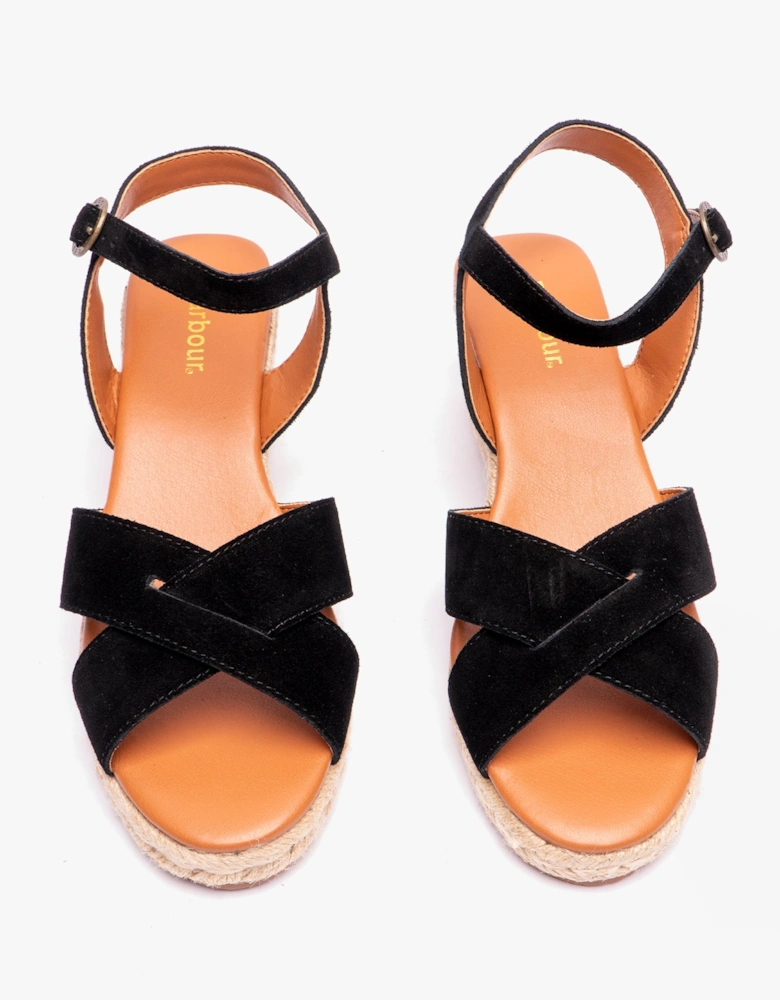 EMILY Womens Wedge Sandals Black