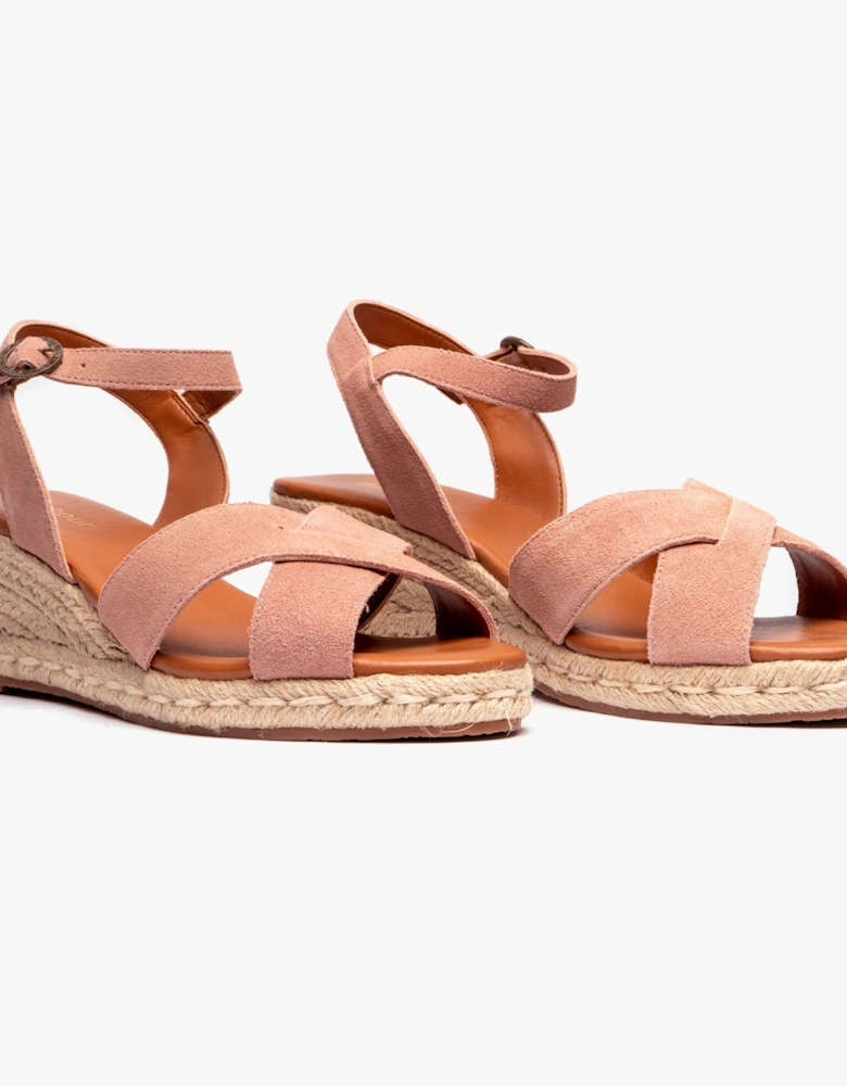 EMILY Womens Wedge Sandals Nude