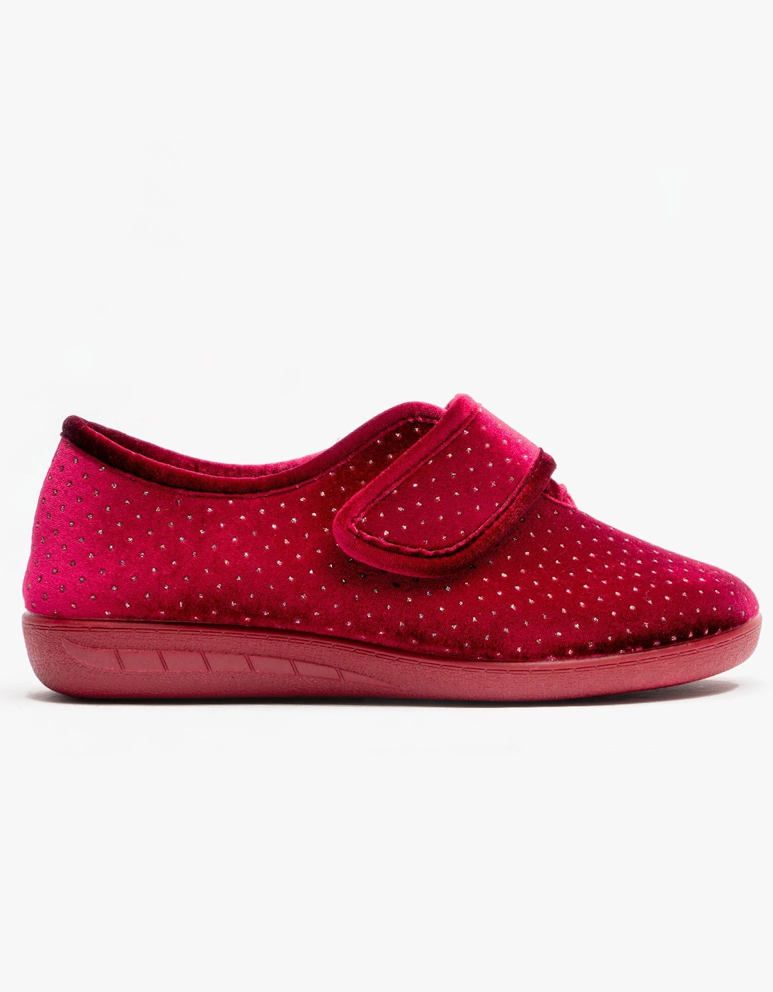 JANET Womens Slippers Bordo, 6 of 5