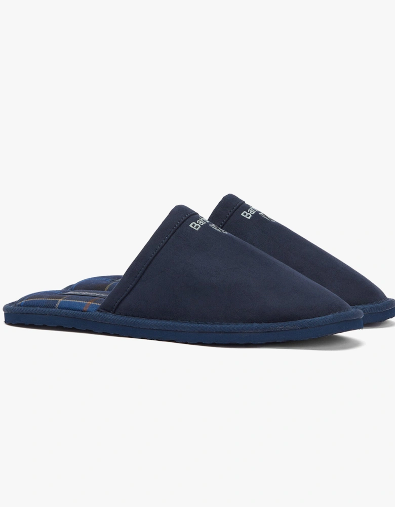 EVERITT Mens Mule Slippers Navy