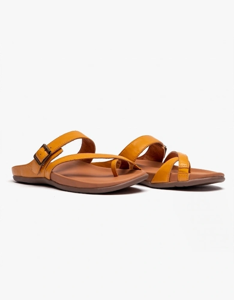 NUSA II Womens Strappy Sandals Honey