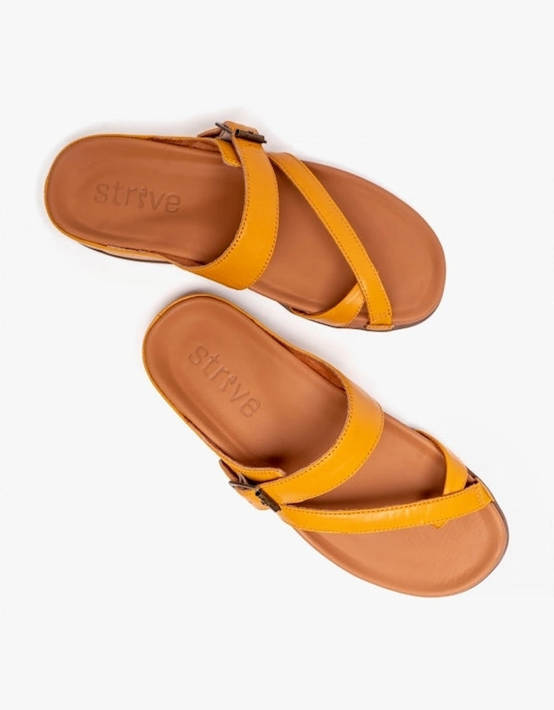 NUSA II Womens Strappy Sandals Honey