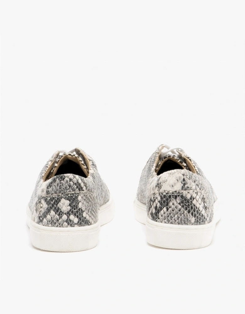 TESSA Womens Leather Casual Trainers Python