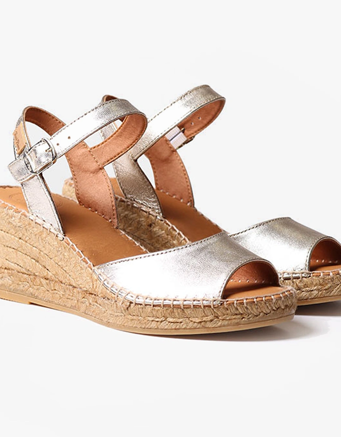 SIA-P Womens Espadrille Sandals Platinum