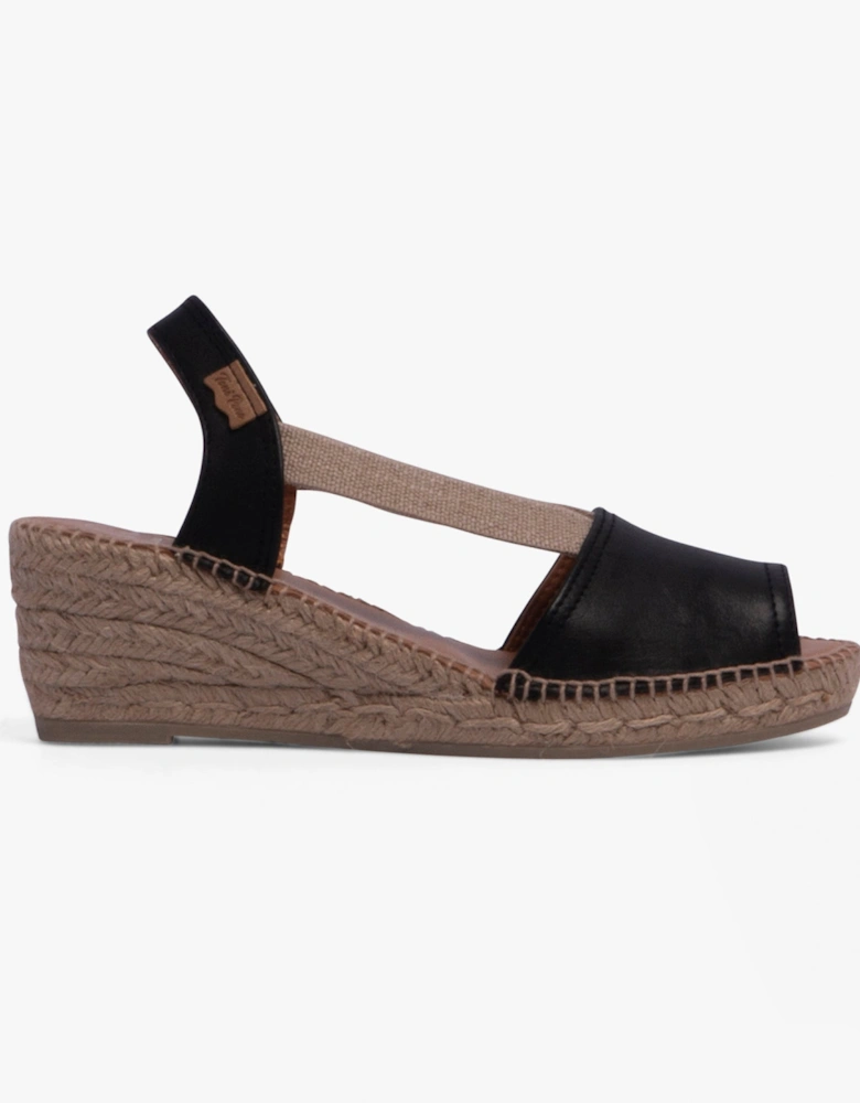 TEIDE-P Womens Espadrille Sandals Black