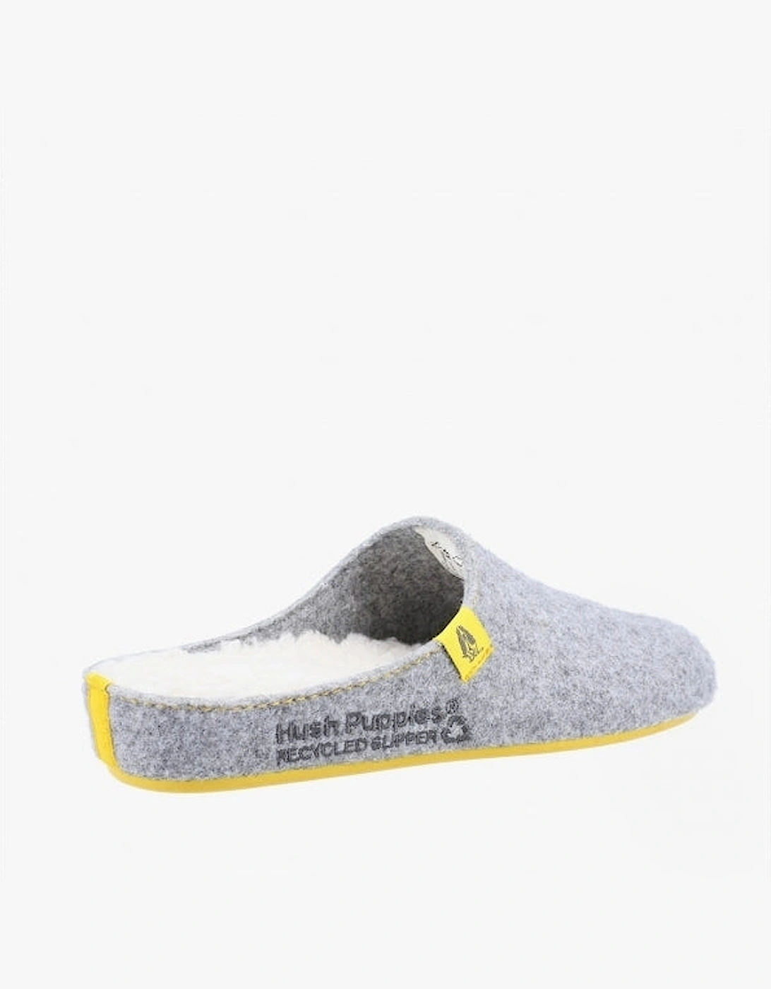 THE GOOD SLIPPER Womens Recycled Mule Slippers Grey