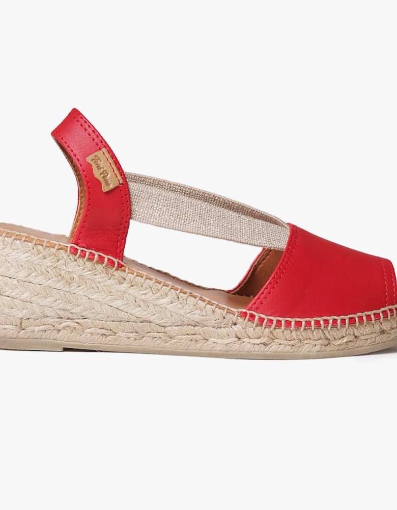 TEIDE-P Womens Espadrille Sandals Red