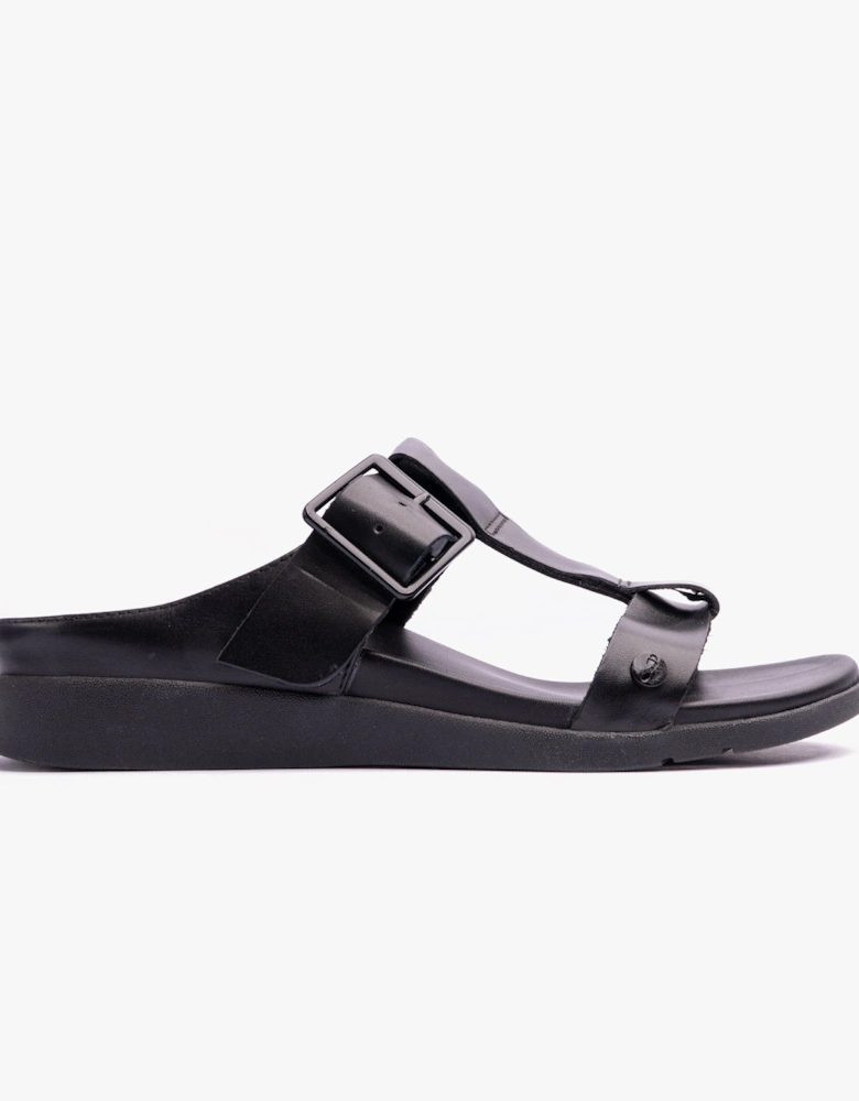 SANTORINI Womens Sandals All Black