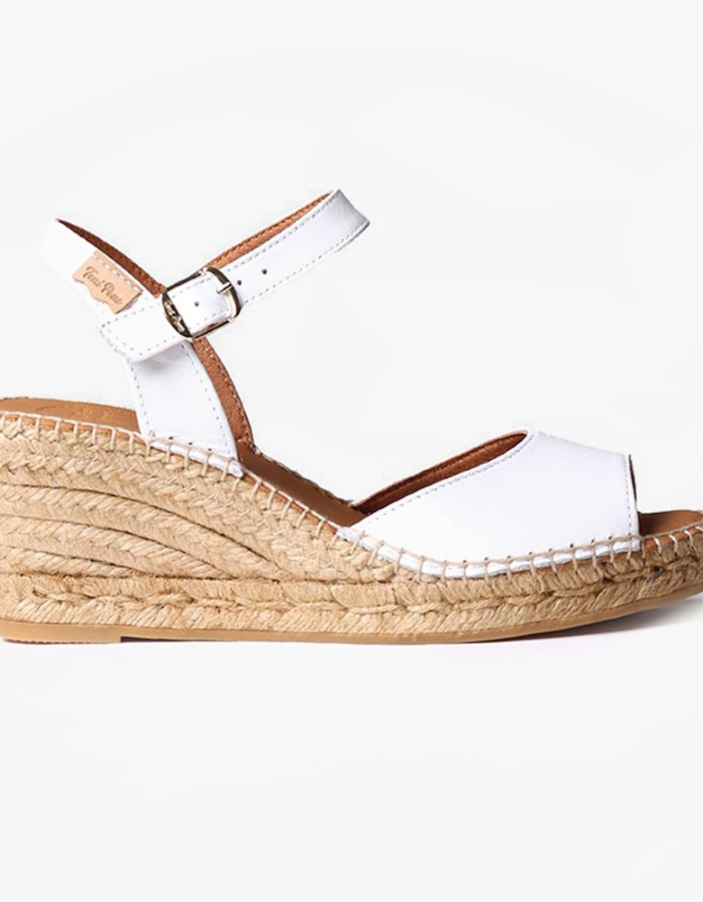 SIA-P Womens Espadrille Sandals White