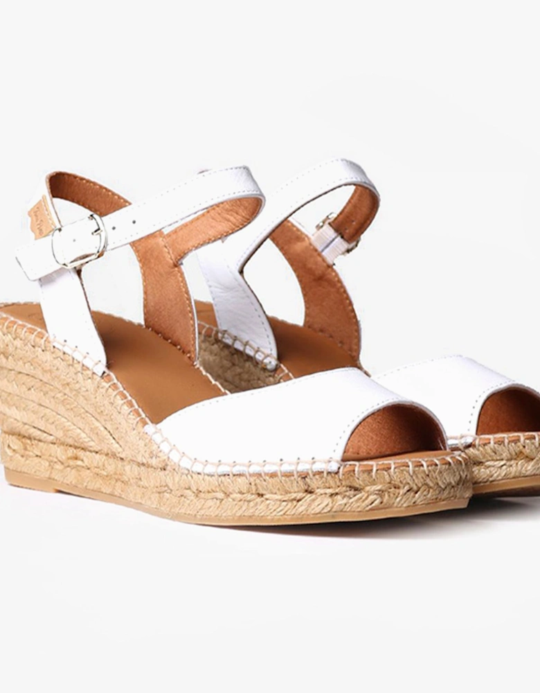 SIA-P Womens Espadrille Sandals White