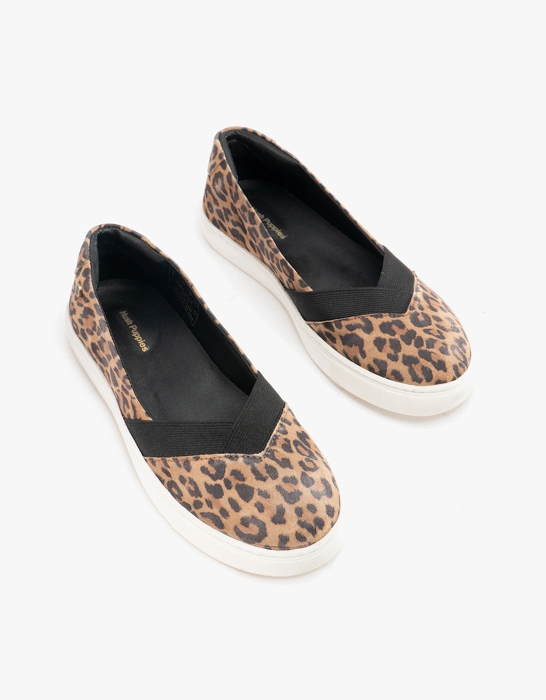 TIFFANY Womens Suede Slip On Pumps Leopard