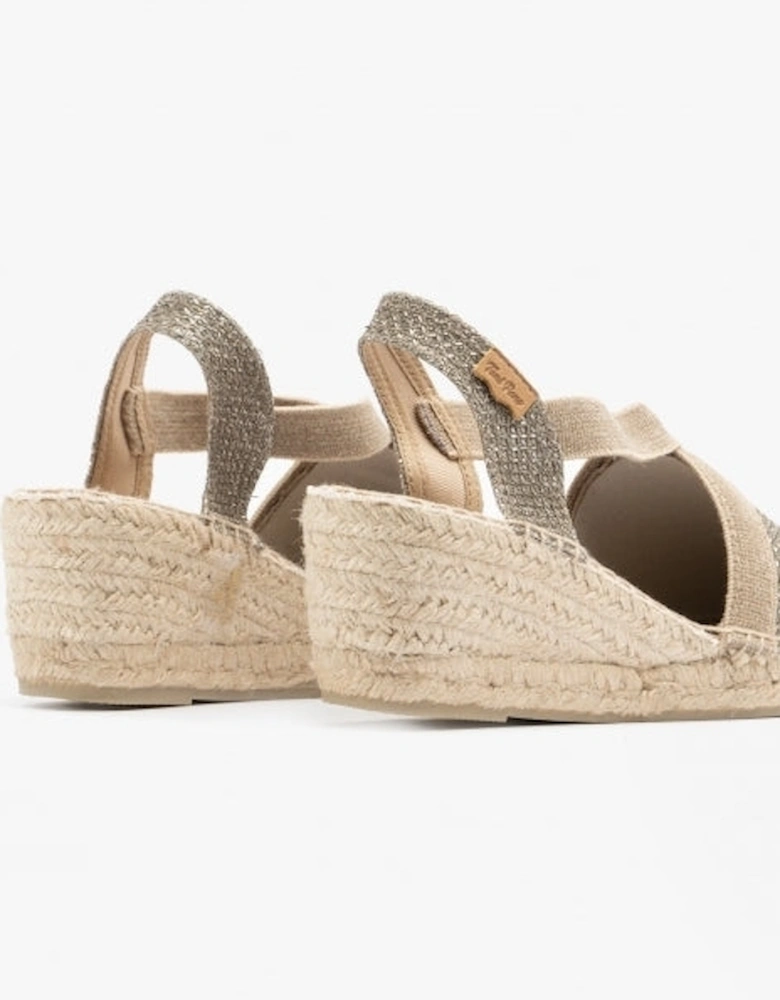 TRITON Womens Espadrille Sandals Khaki