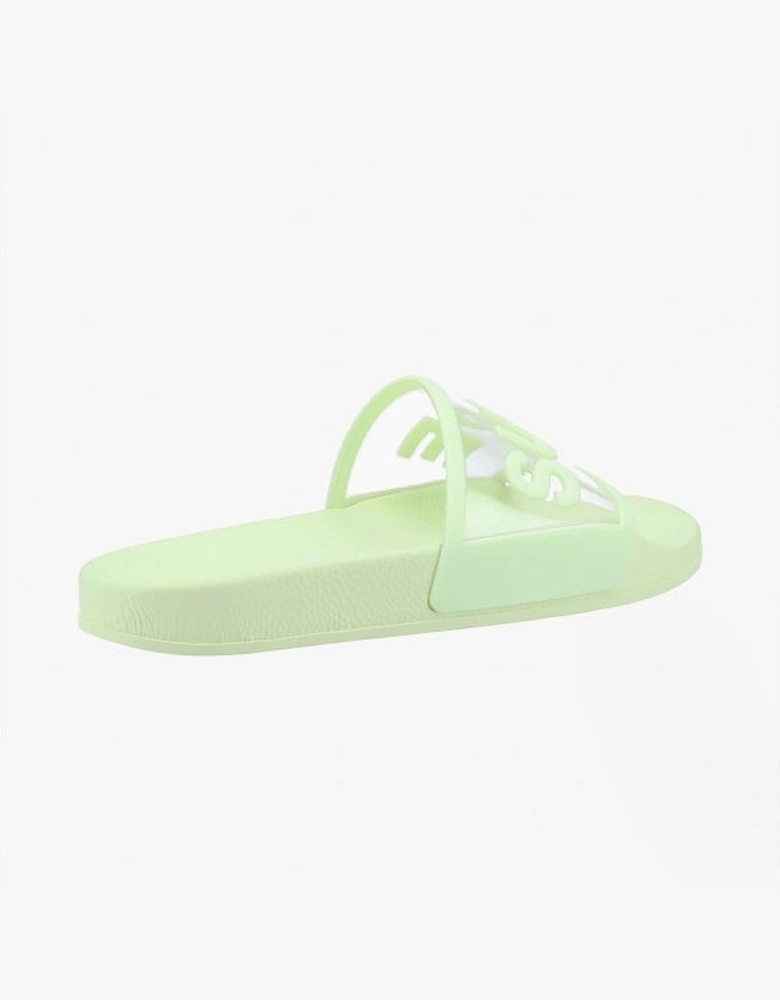 1908 CLEAR IDENTITY Womens Slides Green Primrose