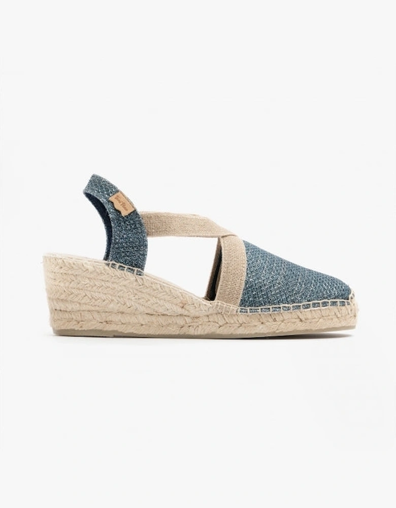 TRITON Womens Espadrille Sandals Navy