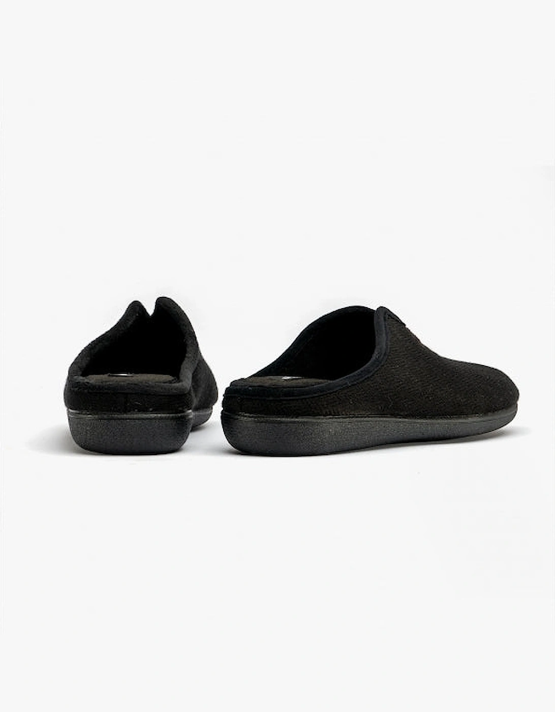 ALBERT Mens Slippers Black