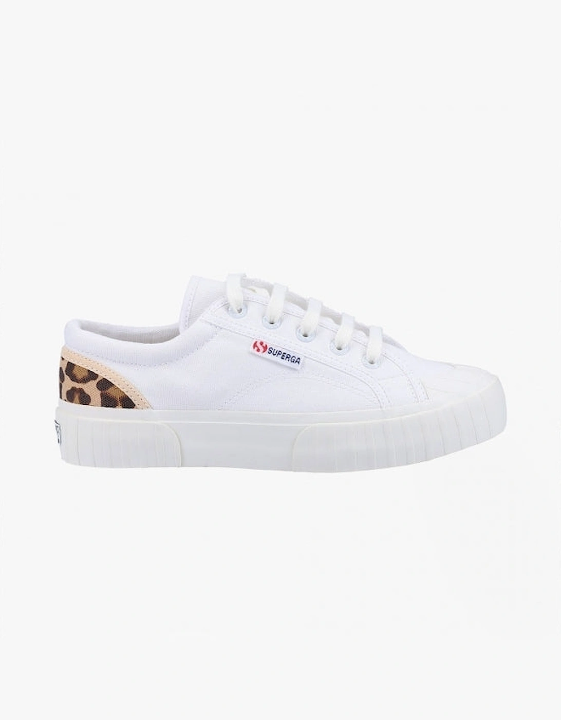 2630 STRIPE PAD Womens Trainers White/Leopard, 5 of 4