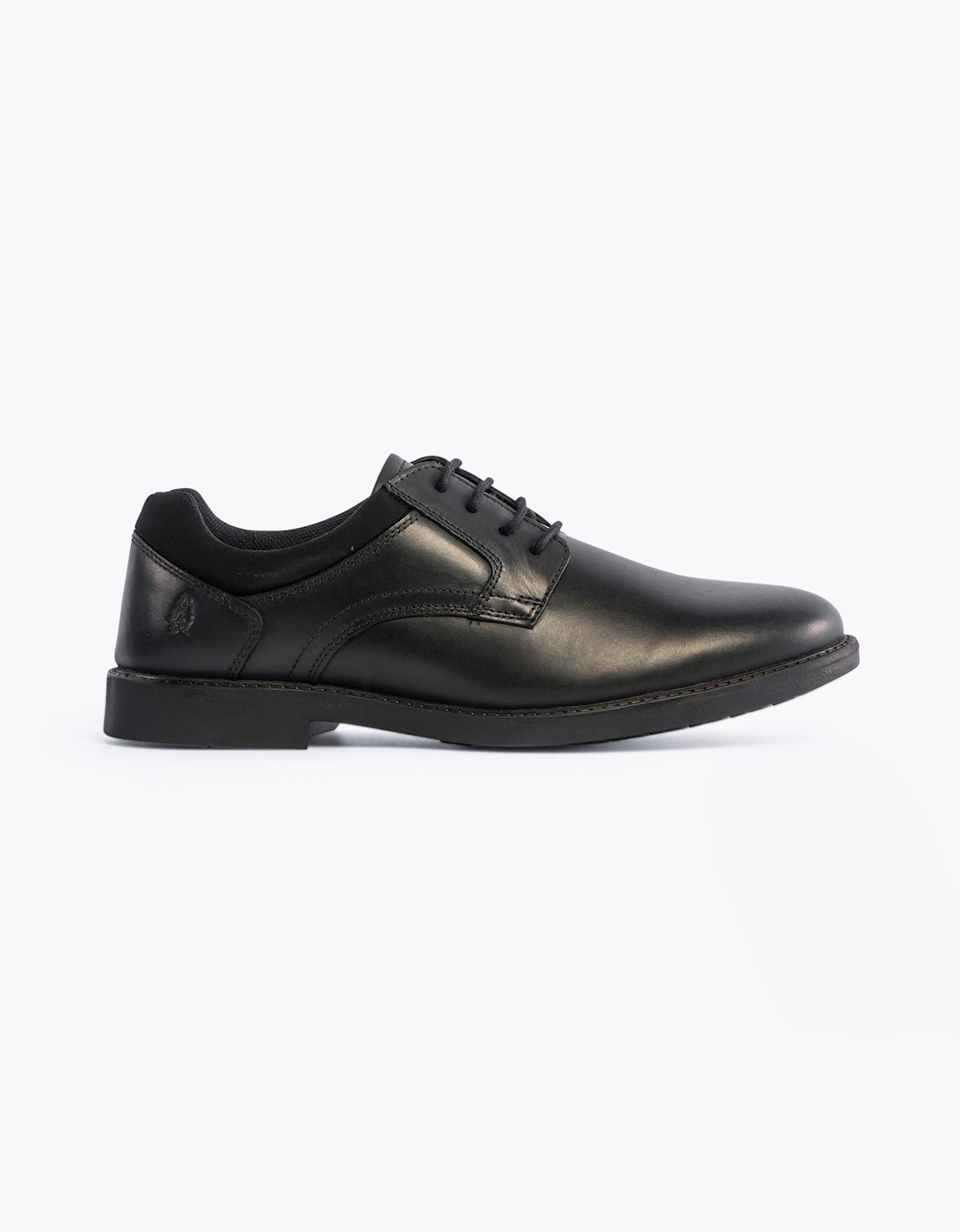 Hush Puppies Boys Black 'S Tommy Leather School Shoes  Uk 5 Older Kids