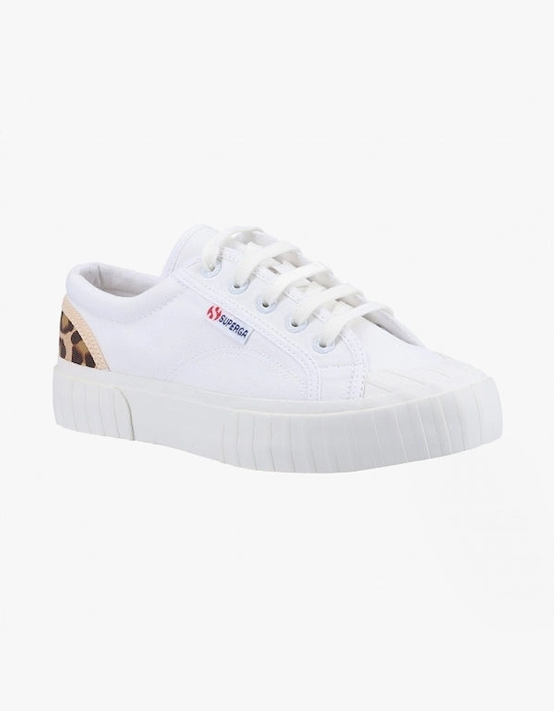 2630 STRIPE PAD Womens Trainers White/Leopard